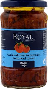 Royal aurinkokuivattu tomaatti öljyssä 330g/200g