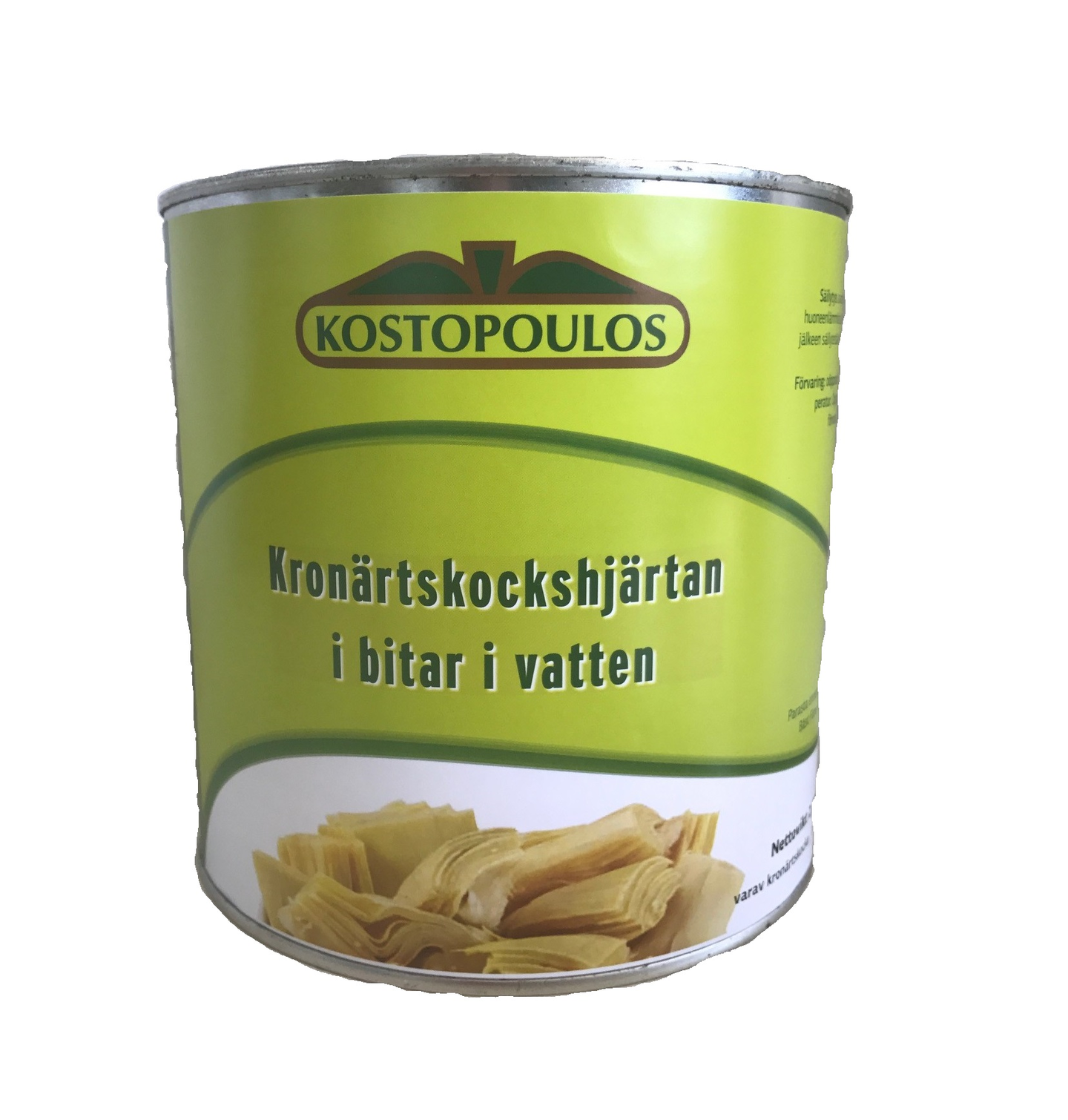 Kostopoulos latva-artisokansydämiä paloina vedessä 2,5kg/1,55kg