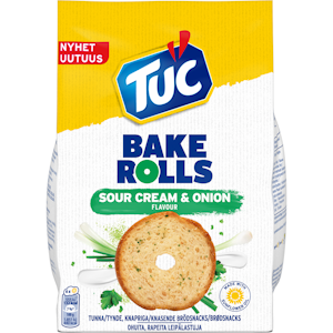 TUC Bake Rolls leipälastut 150g sour cream-sipuli