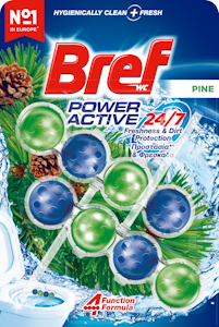 Bref Power Active wc-raikastin 2x50g Pine