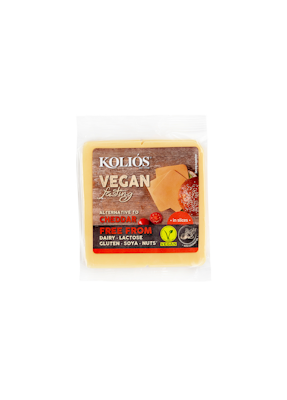 Kolios vegan viipale kasviperäinen juustovaihtoehto 200g cheddar