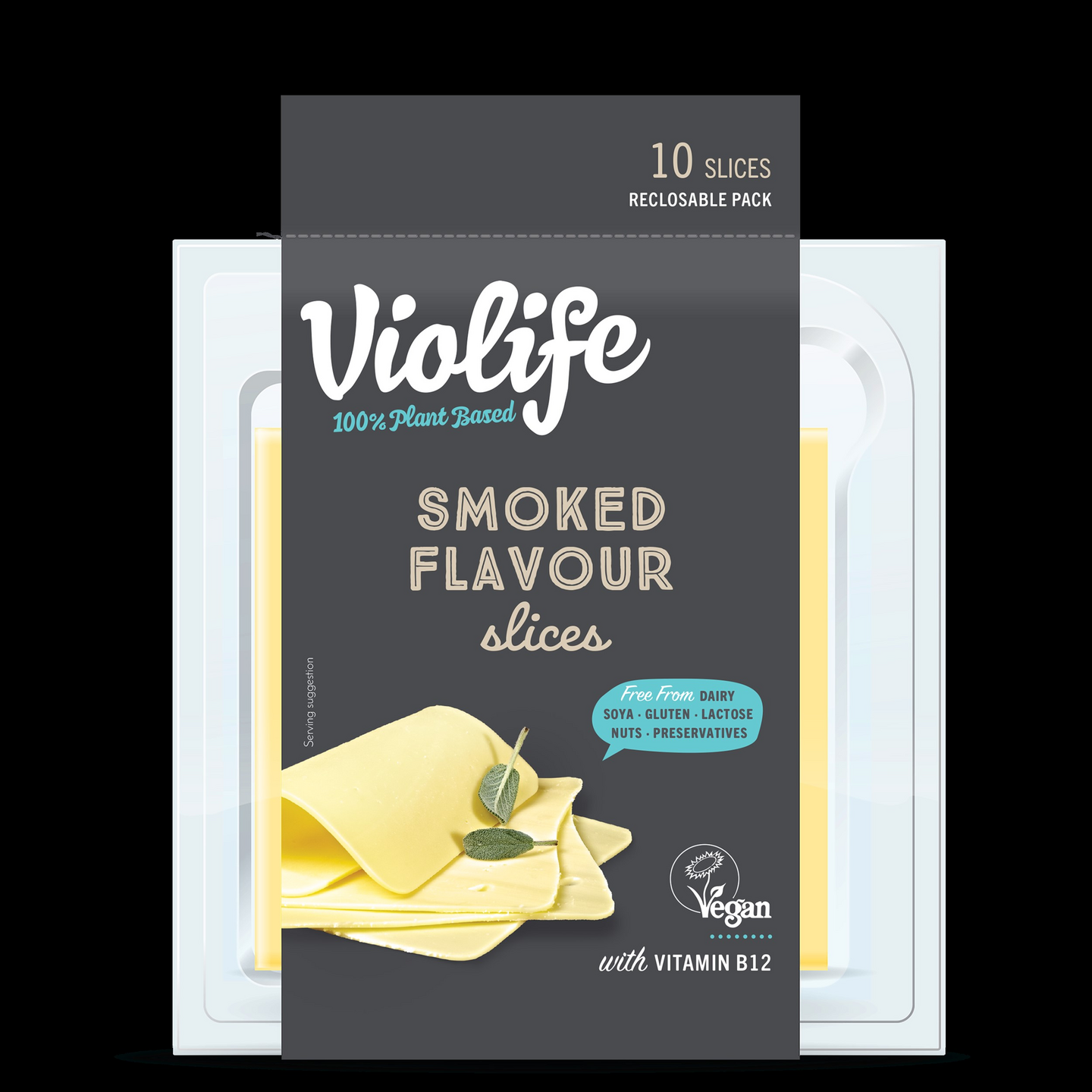 Violife 200g savunmakuinen viipaloitu kasviperäinen juustovaihtoehto