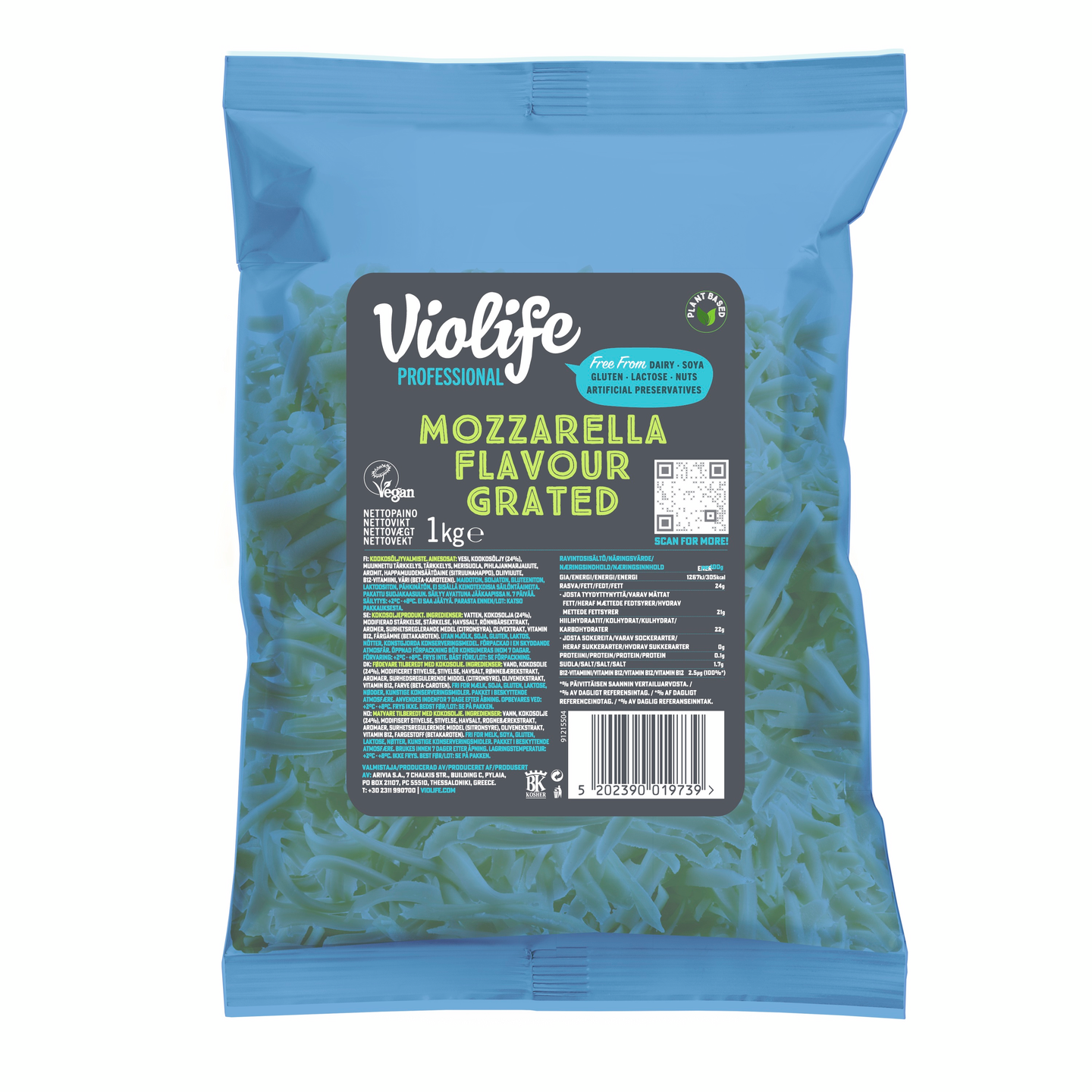 Violife Grated mozzarella flavour 1kg