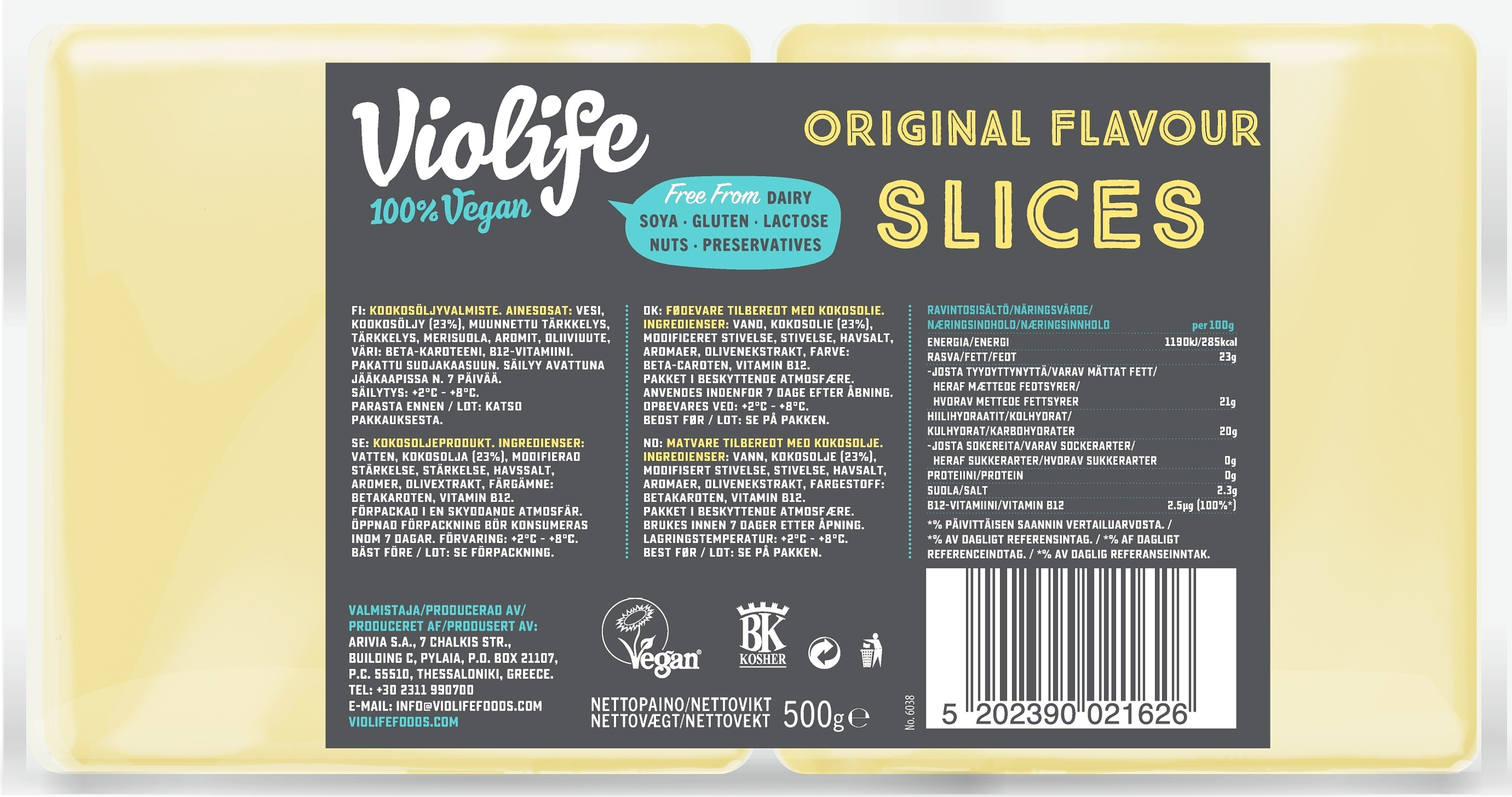 Violife Slices Original 500g