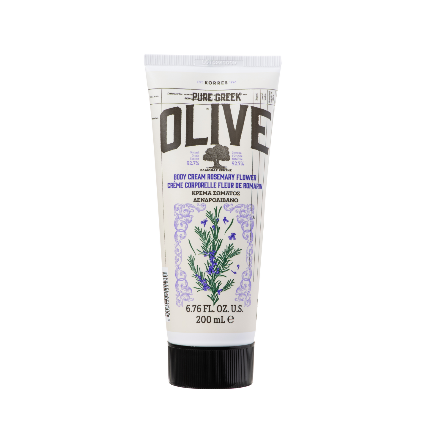 Korres vartalovoide 200ml Olive Rosemary Flower