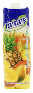 Fontana Ananas ja mango täysmehu 1 l