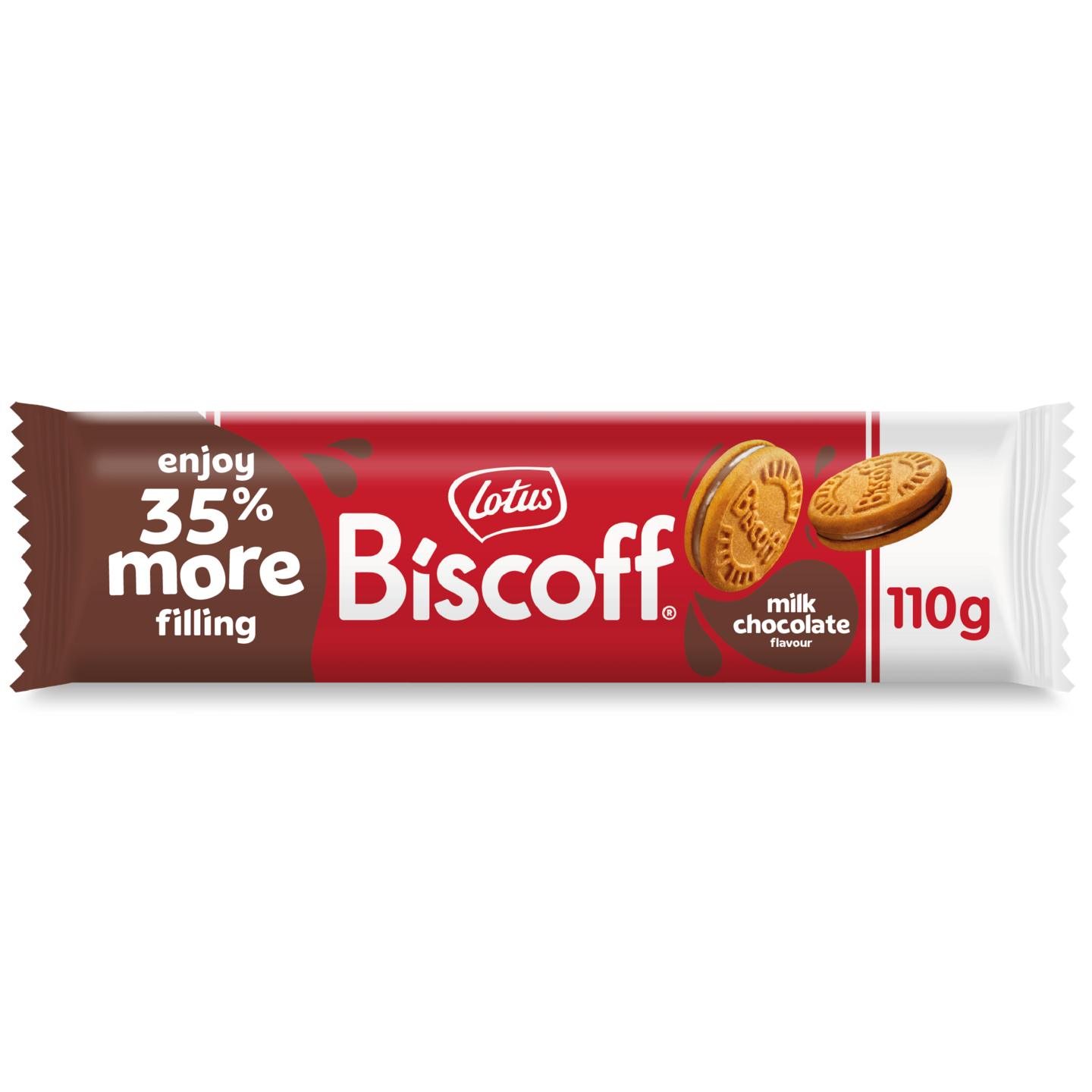 Lotus Biscoff 110g maitosuklaa täytekeksi