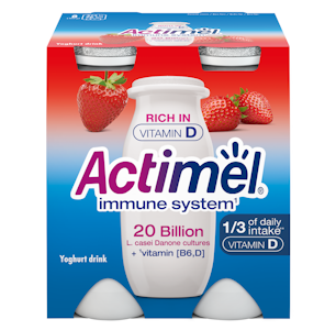 Danone Actimel jogurttijuoma 4x100g mansikka