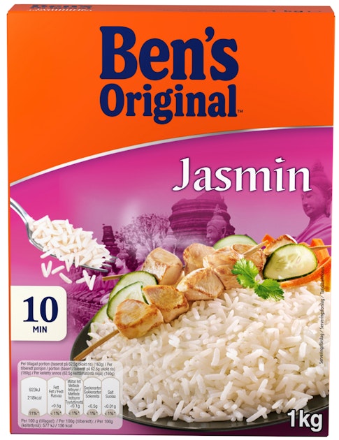 Ben's Original Jasmiiniriisi 1kg | K-Ruoka Verkkokauppa