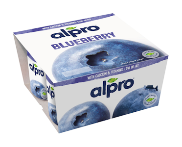 Alpro mustikka soijavalmiste 4x125g