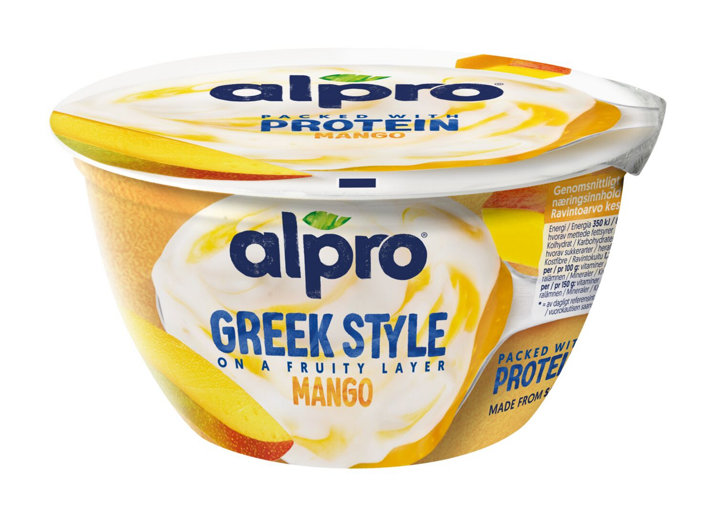 Alpro Greek Style proteiinipitoinen soijavalmiste 150g mango