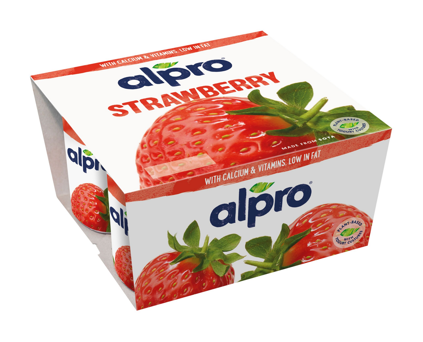 Alpro mansikka soijavalmiste 4x125g