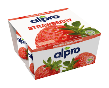 Alpro mansikka soijavalmiste 4x125g