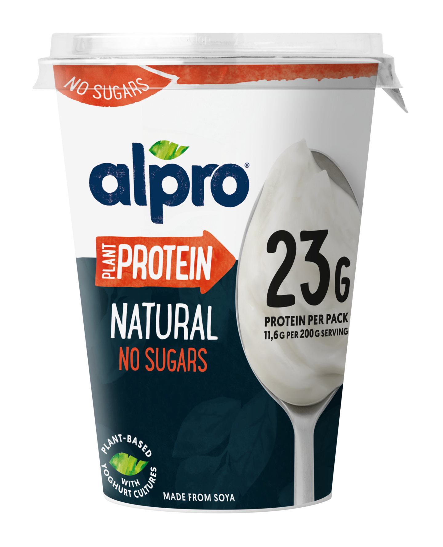 Alpro Natural High Protein No sugars maustamaton soijavalmiste 400g