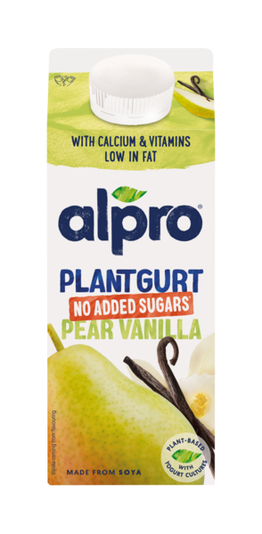 Alpro Plantgurt soijavalmiste 750g päärynä-vanilja, ei lisättyä sokeria