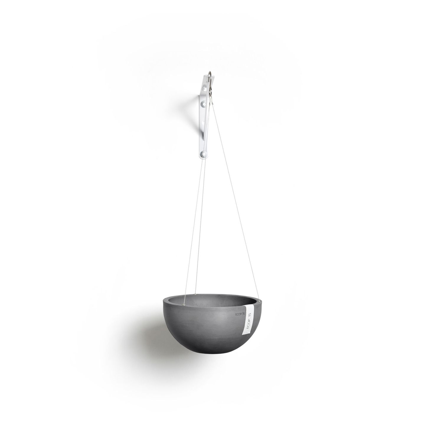 Ecopots Brysseli amppeli 27 cm harmaa