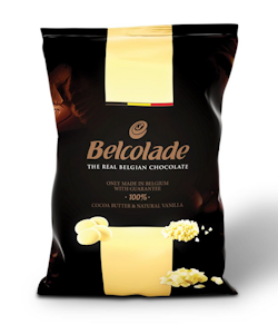 Belcolade Valkoinen suklaanappi Cacao Trace 5kg