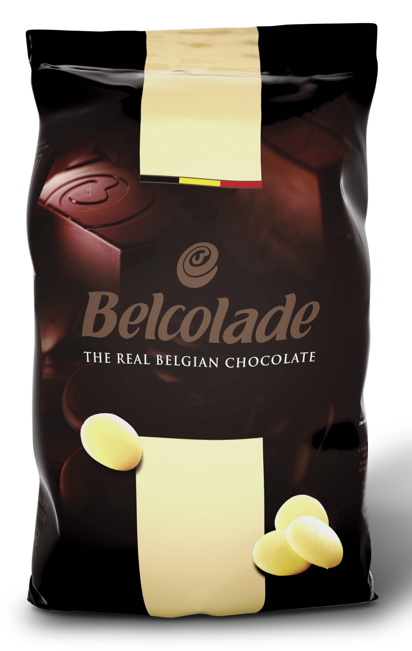 Belcolade valkosuklaanappi Cacao Trace 1kg