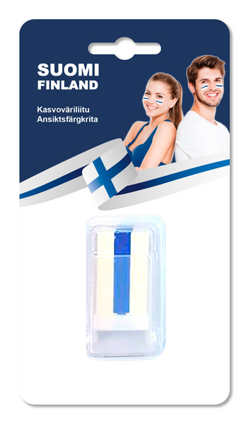 Suomi kasvoväriliitu sini-valkoinen