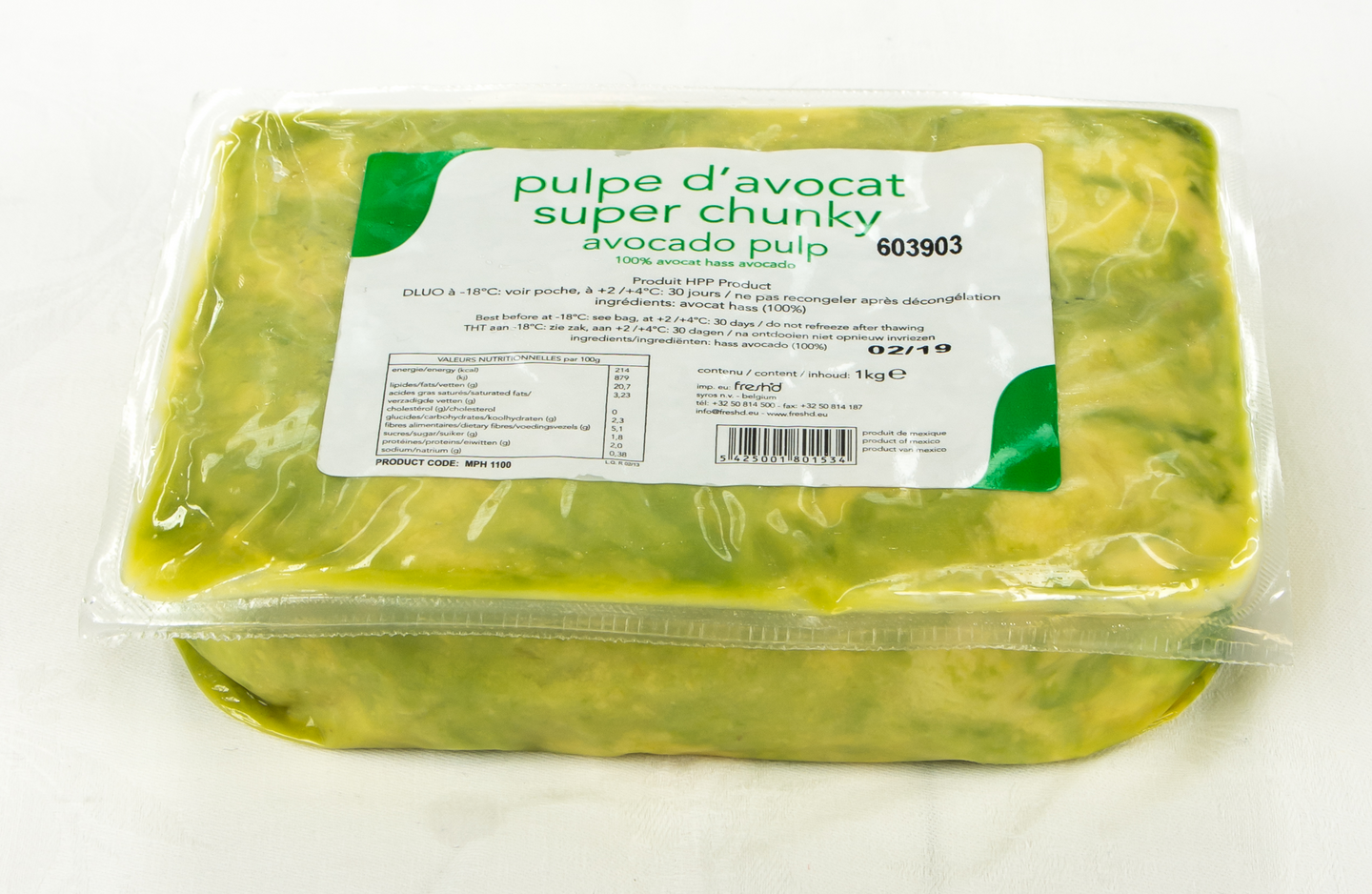 Syros Super Chunky Avocado pulp 1kg pakaste