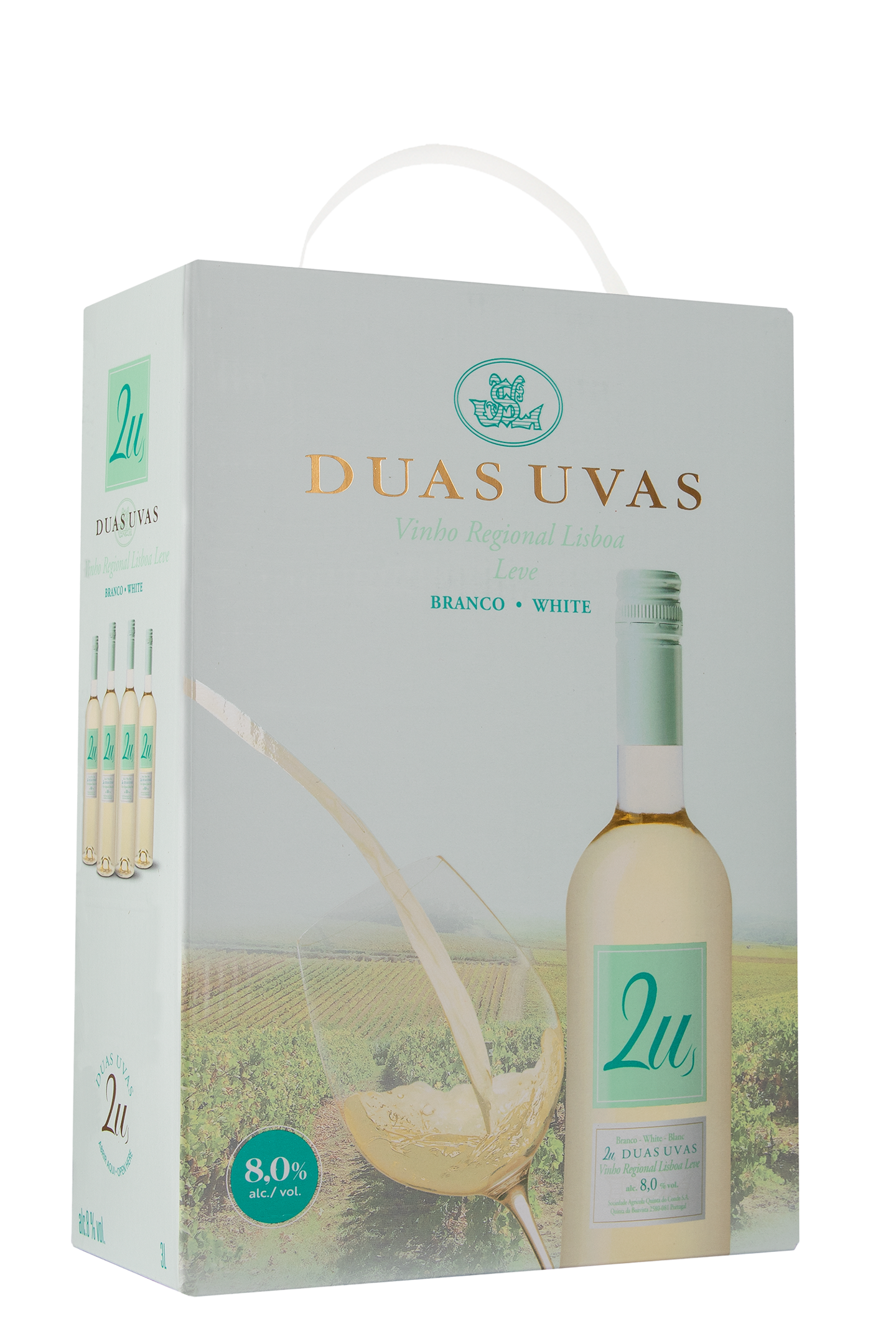 2U Duas Uvas White 8% 3l