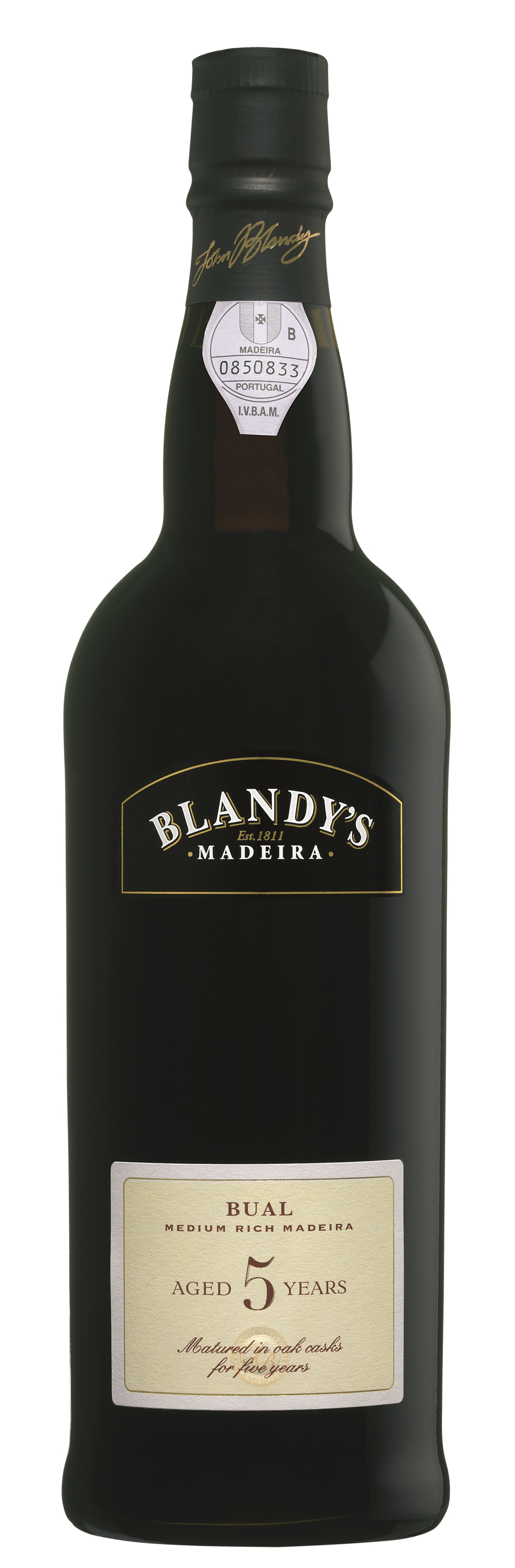 Blandy's 5 . Bual Madeira 37,5cl 19% — HoReCa-tukku Kespro