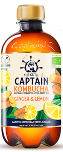 The Gutsy Captain Kombucha Ginger-Lemon 0,4l luomu