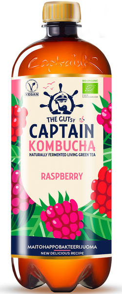 The Gutsy Captain Kombucha California Raspberry 0,95l luomu