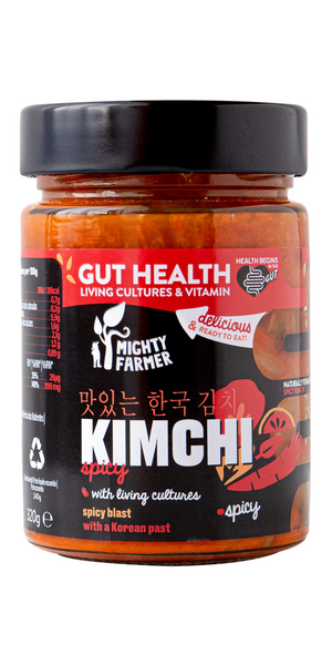Mighty Farmer Tulinen Kimchi 320g/ 240g - fermentoitu kiinankaali