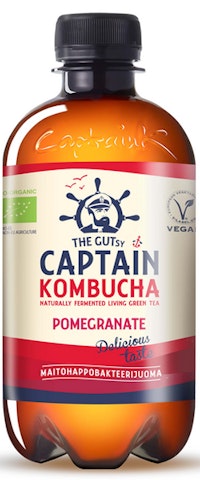 The Gutsy Captain Kombucha Pomegranate 0,4l luomu