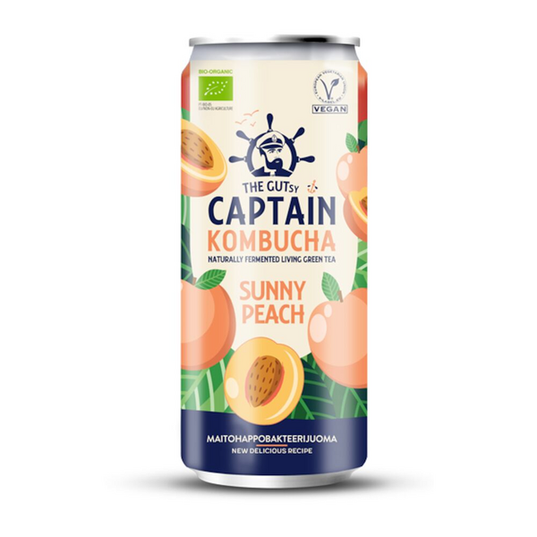 The Gutsy Captain Kombucha Peach 0,25l luomu