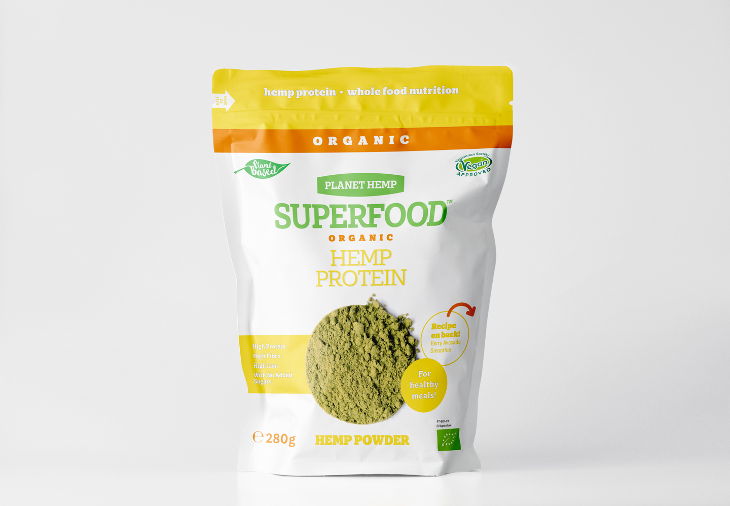 Planet Hemp Superfood Luonnonmukainen hamppusiemen- proteiinijauhe 280 g |  K-Ruoka Verkkokauppa