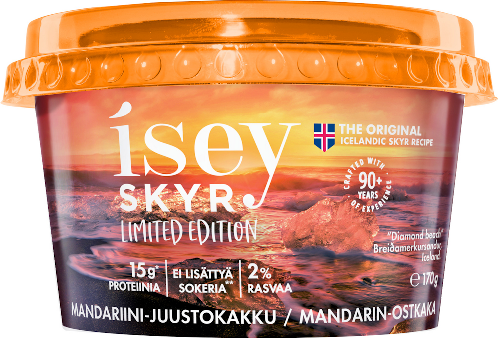 Isey Skyr mandariini-juustokakku limited edition 170g — HoReCa-tukku Kespro