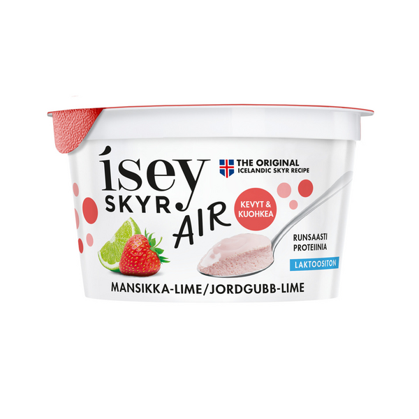 Isey Skyr Air mansikka-lime laktoositon 125g