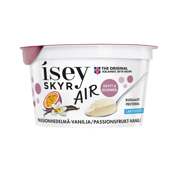Isey Skyr Air passionhedelmä-vanilja laktoositon 125g