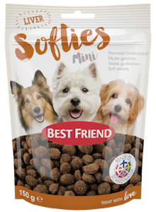 Best Friend softies mini pehmeät herkkupalat 150g maksa