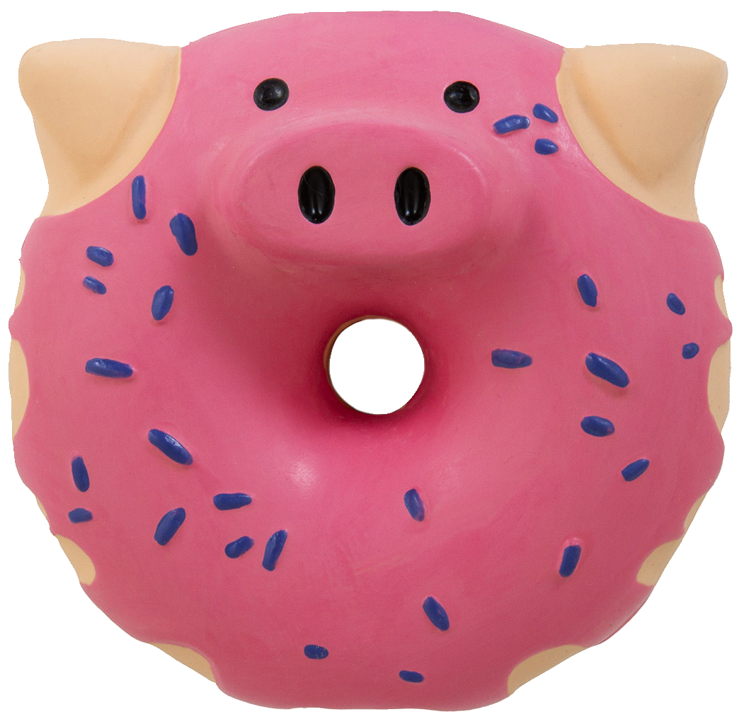 Best Friend Pig Donut koiran lateksilelu