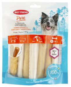 Best Friend Pure täyterulla härkä-porsas 12 cm 8 kpl 175 g