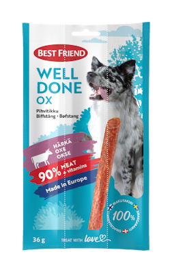Best Friend Welldone pihvitikku 3-pack 36g härkä