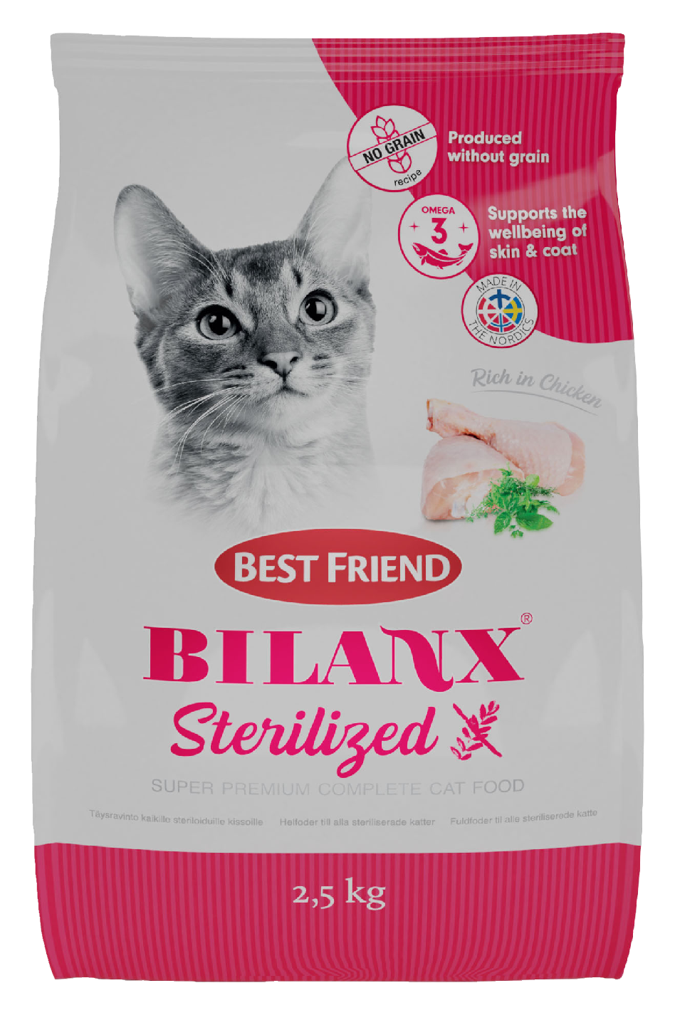 Best Friend Bilanx kissanruoka 2,5kg sterilisoitu viljaton