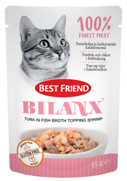 Best Friend Bilanx 55g Tonnikalaa ja katkarapuja kalaliemessä