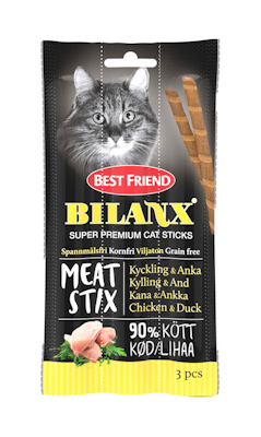 Best Friend Bilanx kissan pihvitikut 3kpl kana-ankka viljaton
