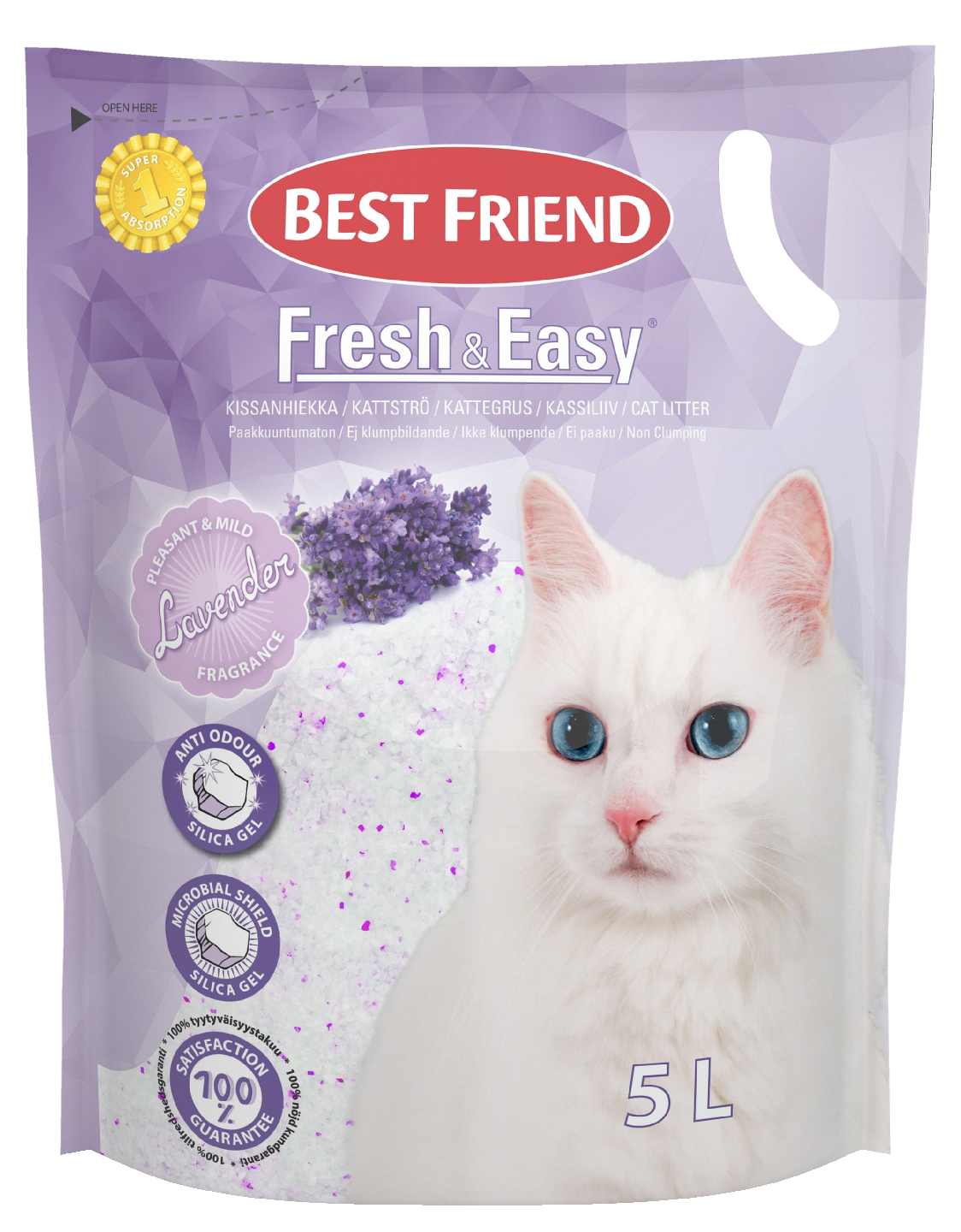 BF Fresh Easy kissanhiekka 5L laventeli