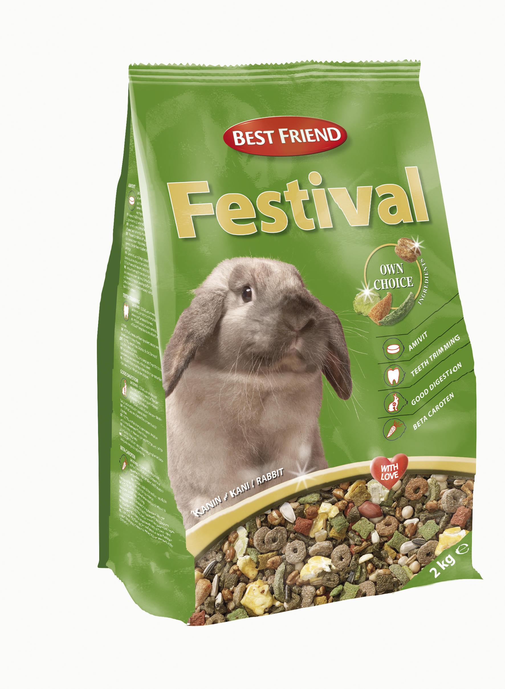 Best Friend Festival kanin täysravinto 2kg | K-Ruoka Verkkokauppa