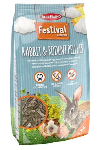 Best Friend festival rabbit rodent pellets 1kg