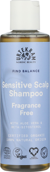 Urtekram hajusteeton shampoo 250ml Sensitive Scalp