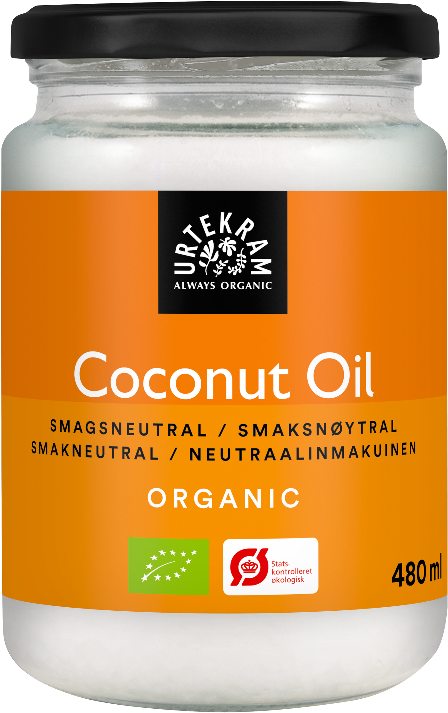 Urtekram luomu neutral coconut oil 480ml