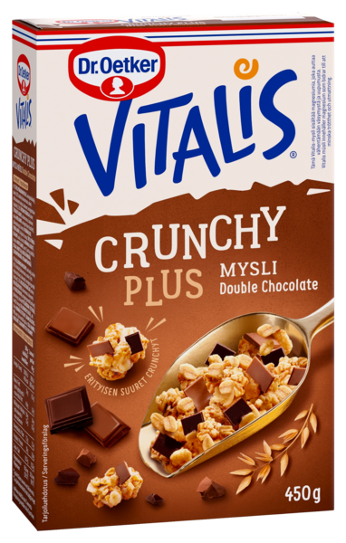 Vitalis Crunchy 450g plus double chocolate