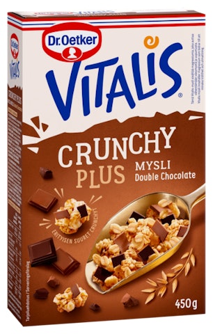 Vitalis Crunchy 450g plus double chocolate