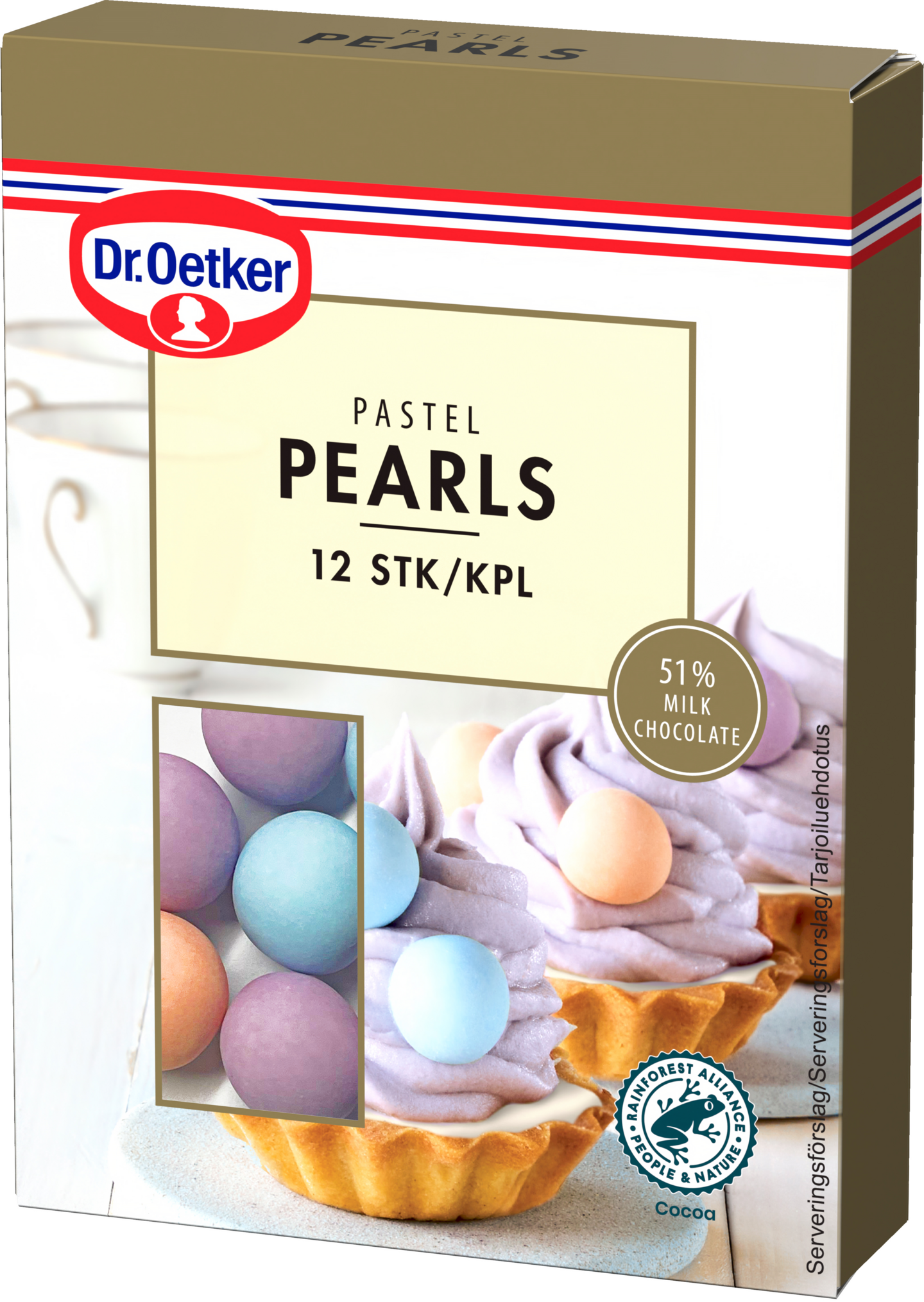 Dr. Oetker Pastel Pearls -suklaakoriste 12 kpl